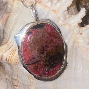 Rhodochrosite Artisan crafted pendant